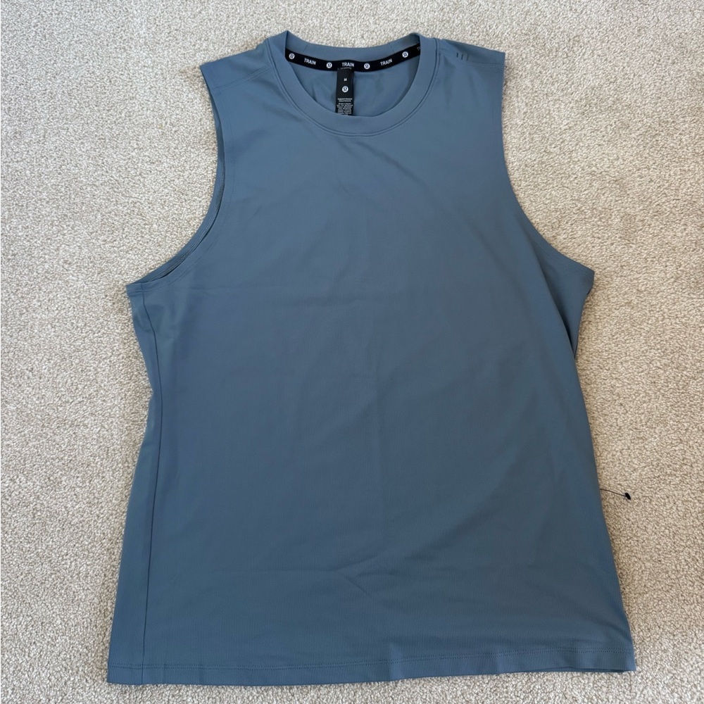 Men's Sleeveless blue Shirt